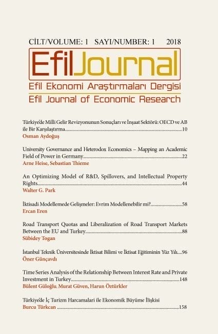 Efil Ekonomi Araştırmaları Dergisi - Cil:1 Sayı:1 2018
