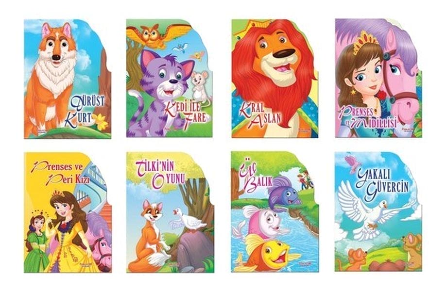Şekilli Kitaplar Seti (8 Kitap Kitap)