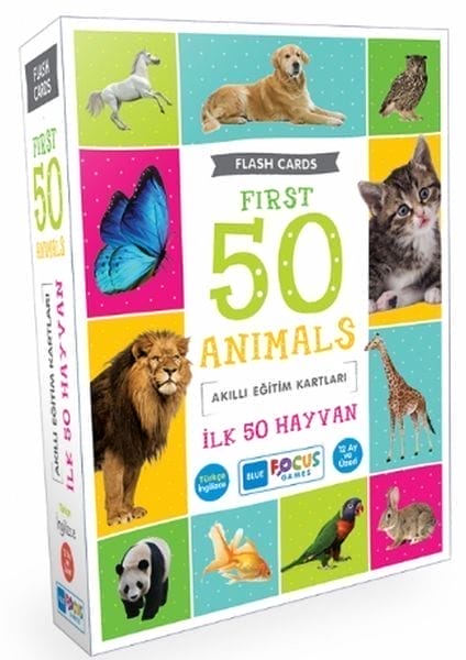 Blue Focus Top 50 Tiere - Intelligente Lernkarten