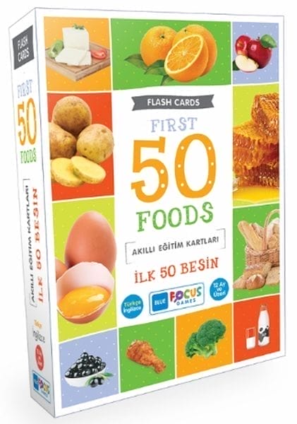 Blue Focus Top 50 Lebensmittel - Intelligente Lernkarten