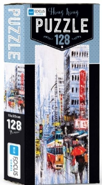 Blue Focus Hong Kong - Puzzle mit 128 Teilen
