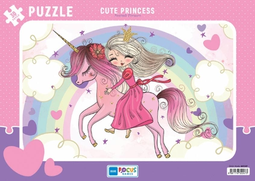 Blue Focus Niedliche Prinzessin - 30-teiliges Puzzle