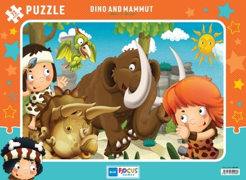 Blue Focus Dino und Mammut - Puzzle mit 72 Teilen