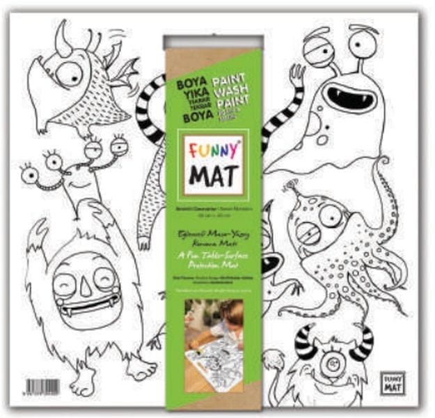 Lustige Matte – Monster 40x40cm