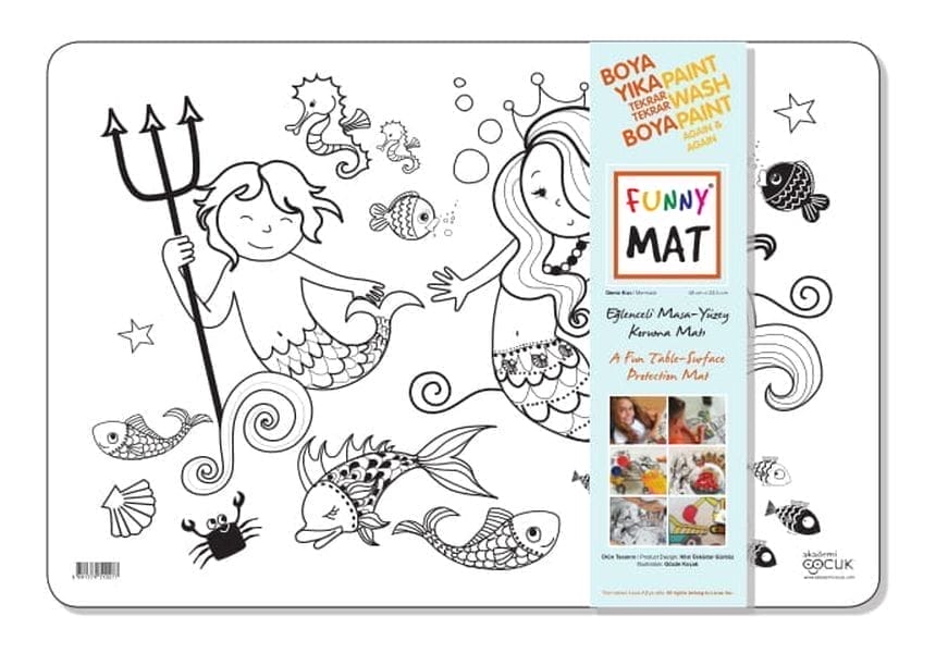 Funny Mat - Deniz Kızı - 33,5x48cm