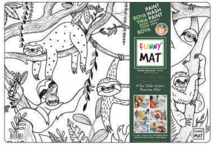 Funny Mat - Tembel Hayvanlar 33,5x48cm