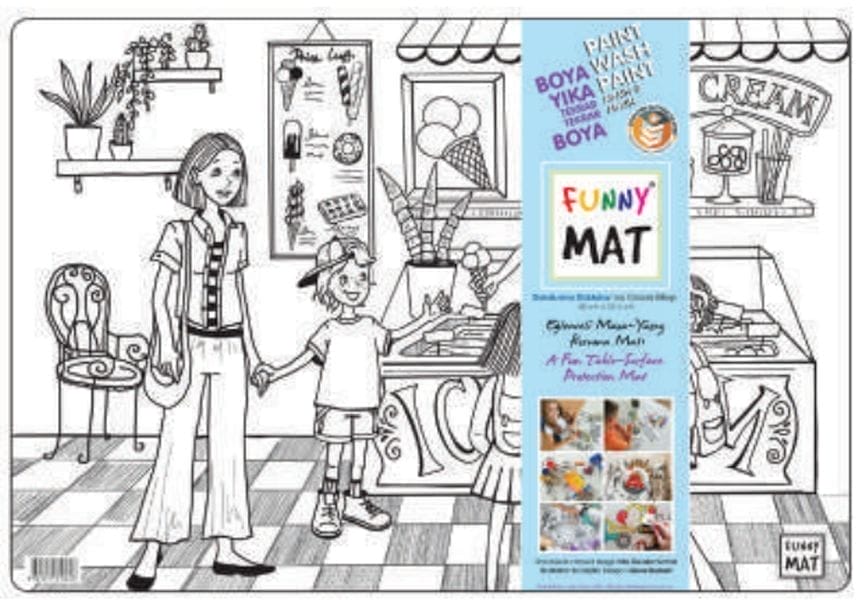 Funny Mat - Dondurma Dükkânı 33,5x48cm