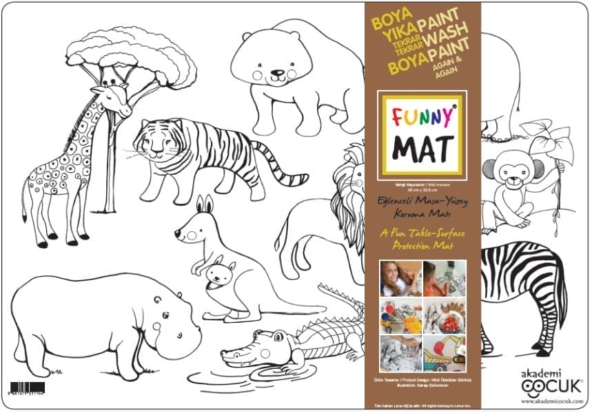 Lustige Fußmatte – Wildtiere 33,5 x 48 cm