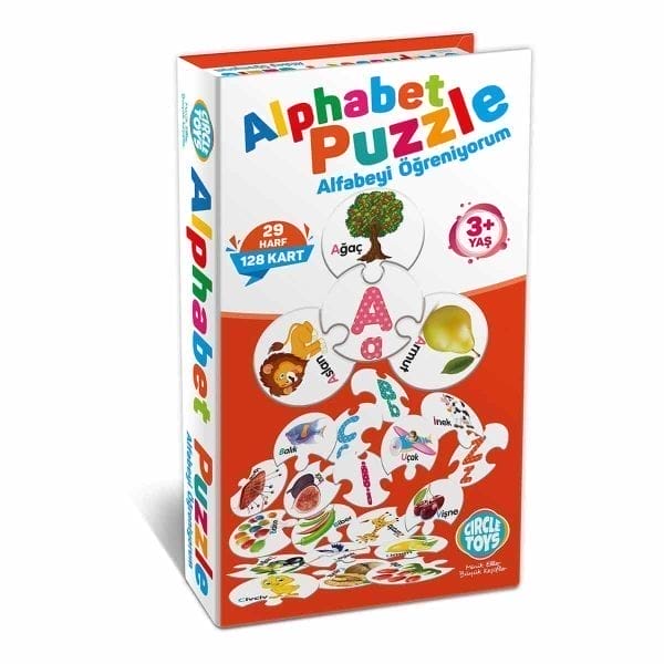 Puzzleya Alfabeyê ya Pêlîstokên Çerxerê