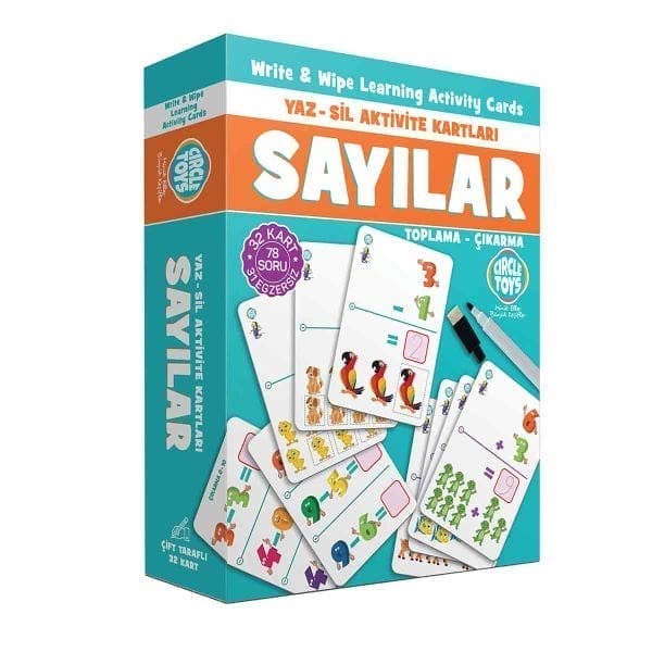 Circle Toys Zahlen-Schreib- und Lösch-Aktivitätskarten