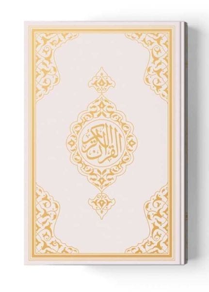 2 Renkli Orta Boy Kur'An-I Kerim (Miklepsiz) Beyaz