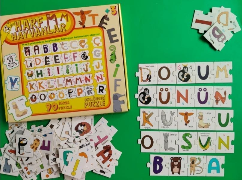 Buchstaben-Tier-Puzzle – Große Box