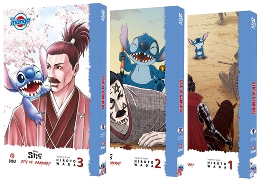 Seta Pirtûkên Disney Stitch û Samurai 1-2-3