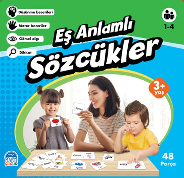 Eş Anlamlı Sözcükler - Eğitici Yapboz - 48 Parça
