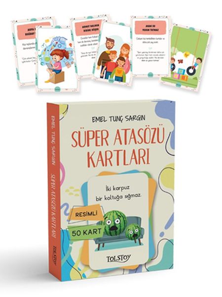 Süper Atasözü Kartları - Resimli 50 Kart