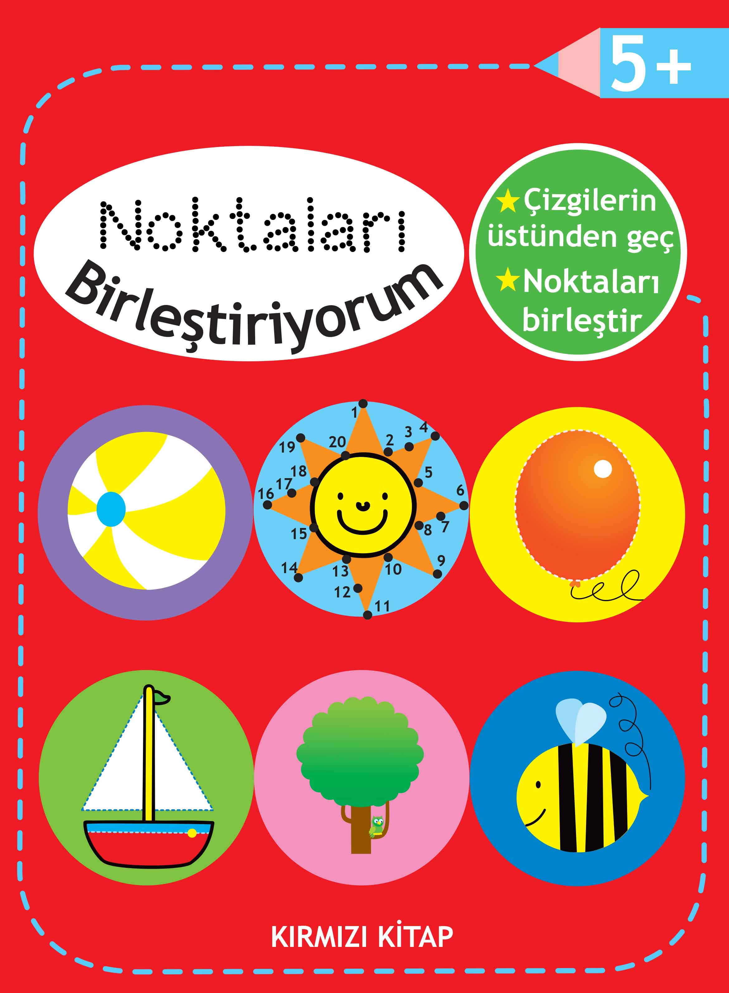 Noktaları Birleştiriyorum - Kırmızı Kitap +5 Yaş