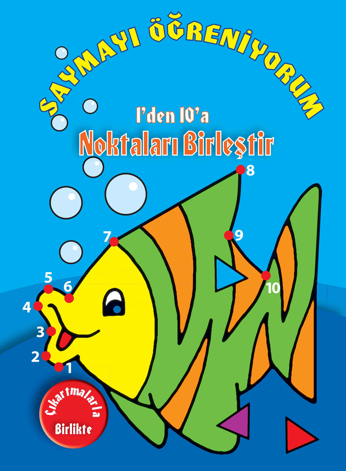 Zählen lernen: Verbinde die Punkte von 1 bis 10