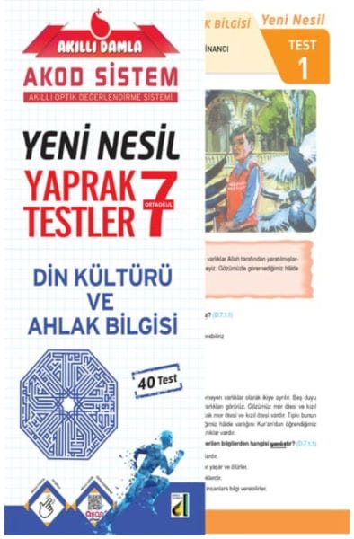 Akıllı Damla Din Kültürü Ve Ahlak Bilgisi Yeni Nesil Yaprak Testler-7. Sınıf