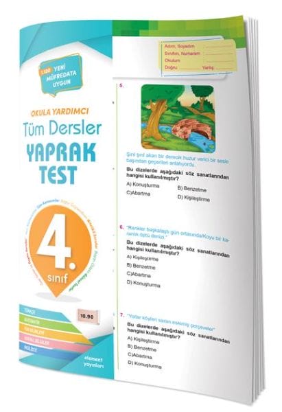 4.Sınıf Tüm Dersler Yaprak Test