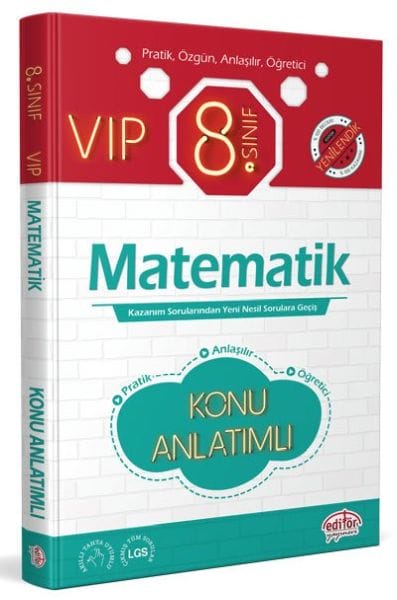 Dersa Matematîkê ya VIP ya Edîtor ji bo Pola 8an