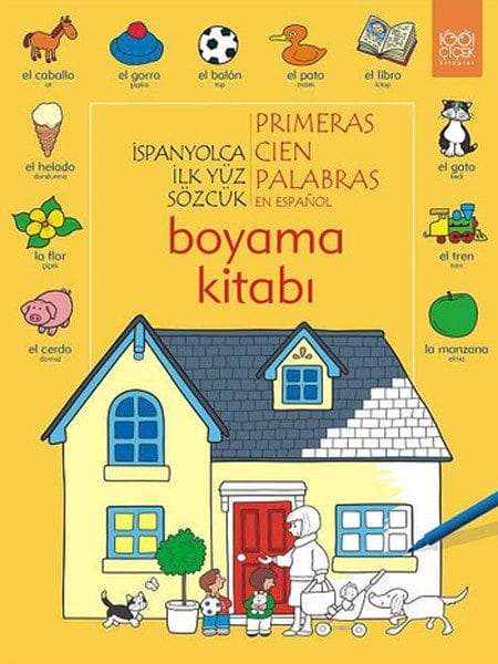İspanyolca İlk Yüz Sözcük Boyama Kitabı