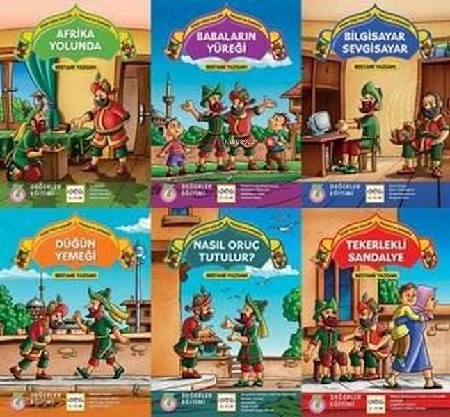Güler Yüzle Tatlı Söz - Hacivat'la Karagöz Dizisi (6 Kitap)(Değerler eğitimi)