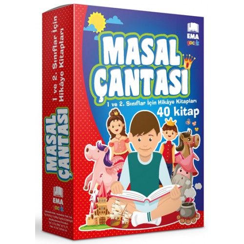 Masal Çantası 1. ve 2. Sınıflar İçin Hikaye Kitapları (40 Kitap Takım)