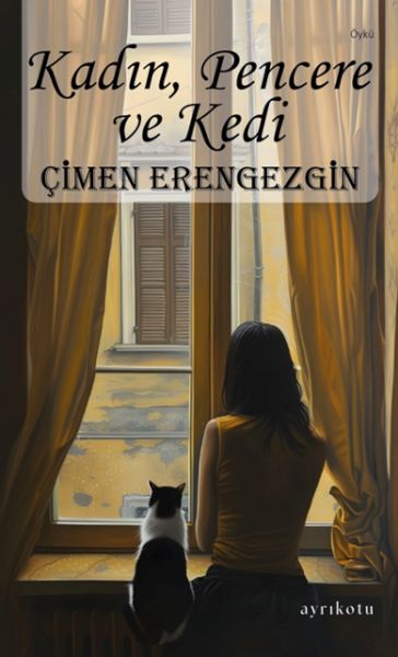 Frau, Fenster und Katze