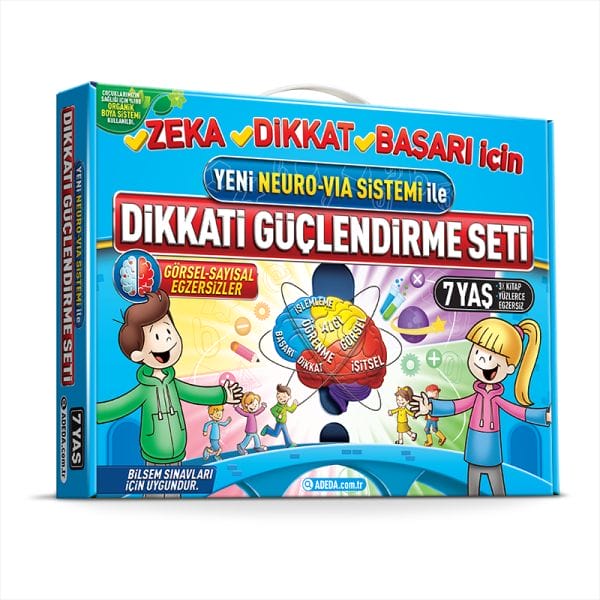 Dikkati Güçlendirme Seti  1. Sınıf – 7 yaş Neuro-Via