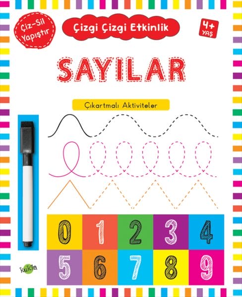 Çizgi Çizgi Etkinlik - Sayılar (4+ Yaş)