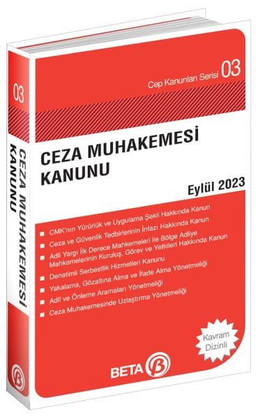 Cep Kanunları Serisi 03 - Ceza Muhakemesi Kanunu  (Cep Boy)