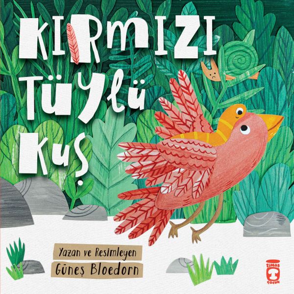 Rotgefiederter Vogel