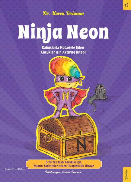 Ninja Neon Aktivitätsbuch für Kinder – Kampf gegen Albträume