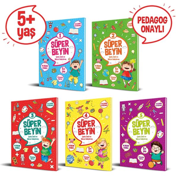 Seriya Super Brain (Temen 5+) - Seta 5 Pirtûkan