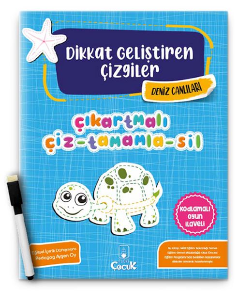 Dikkat Geliştiren Çizgiler - Deniz Canlıları