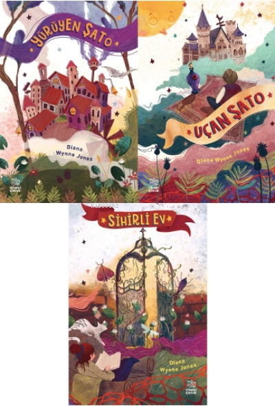 Diana Wynne Jones Drei-Buch-Set: Das wandelnde Schloss, Das fliegende Schloss und Das Zauberhaus.