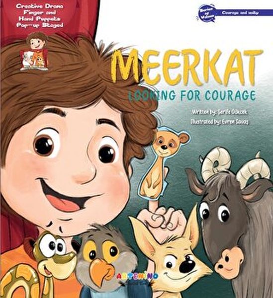 Meerkat Looking For Courage Creative Drama Finger and Hand Puppets Pop-up Staged