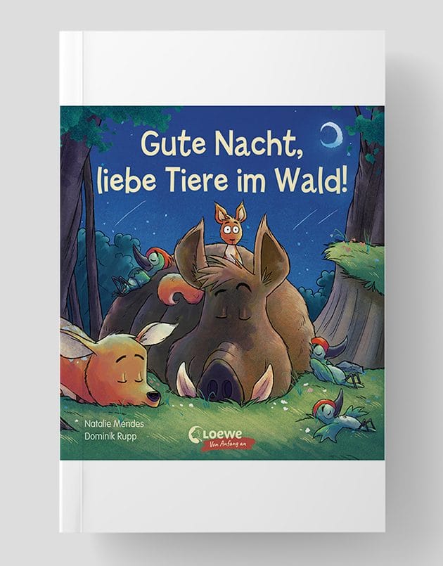 Gute Nacht, liebe Tiere im Wald!